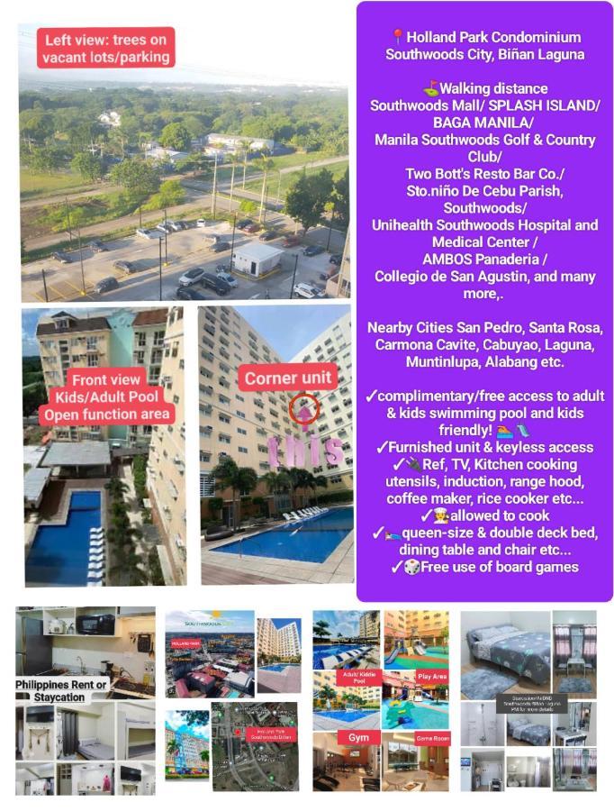 Budget Accommodation Holland Park Condominium Southwoods Binan Laguna Jalang Eksteriør bilde